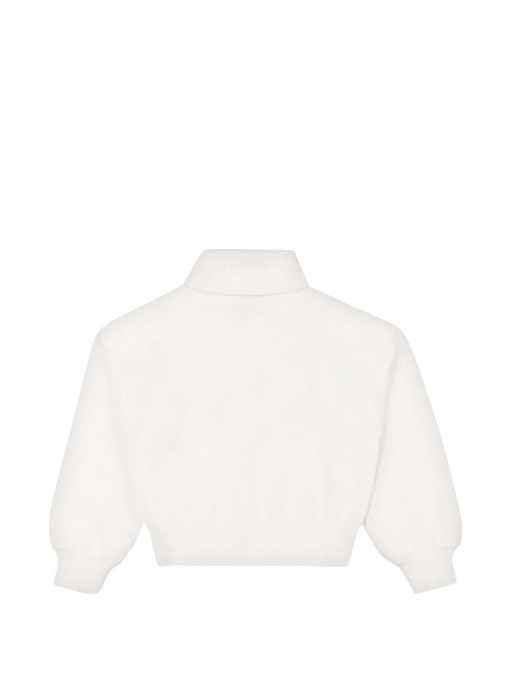Maglione bianco per bambina HDW02JLHE77 10063 Moschino Kids 