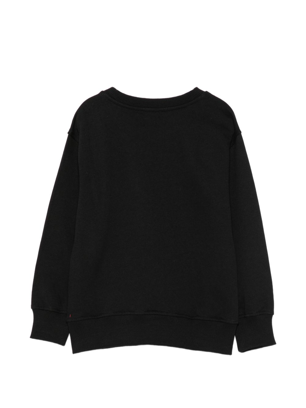 Felpa nera per bambino HMF09PLCA92 60100 Moschino Kids 