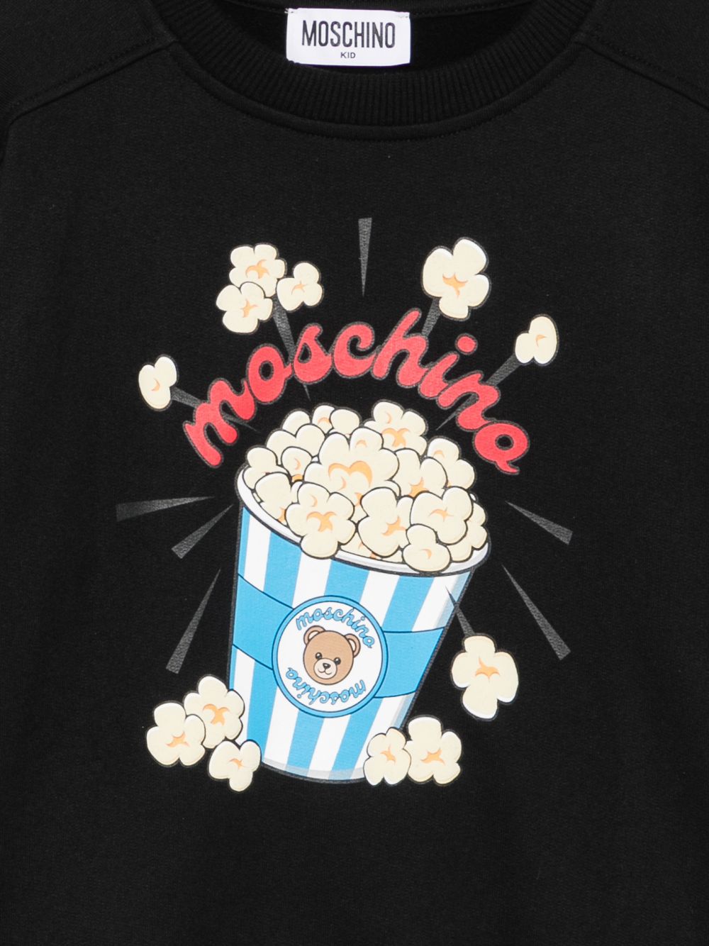 Felpa nera per bambino HNF099LCA94 60100 Moschino Kids 