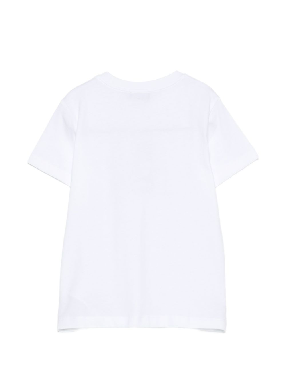 T-shirt bianca per bambino HNM05VLAA10 10101 Moschino Kids 