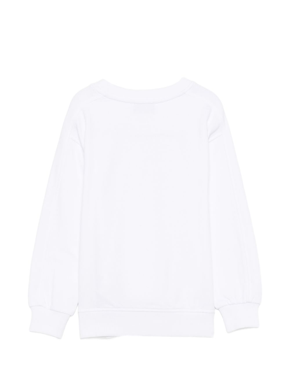 Felpa bianca per bambino HUF0A3LCA83 10101 Moschino Kids 