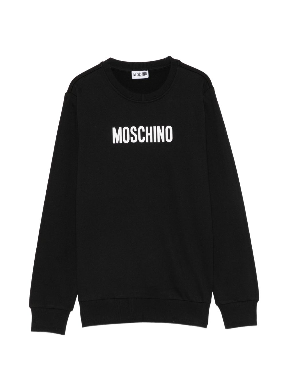 Felpa nera per bambino HUF0A8LCA93 60100 Moschino Kids 