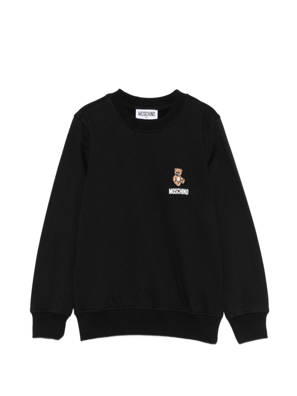 Felpa nera per bambino HUF0A9LCA40 60100 Moschino Kids 