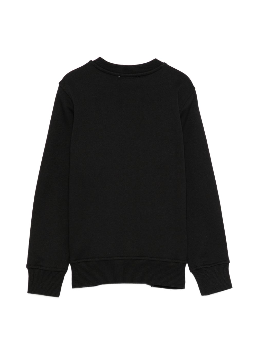 Felpa nera per bambino HUF0AALCA40 60100 Moschino Kids 