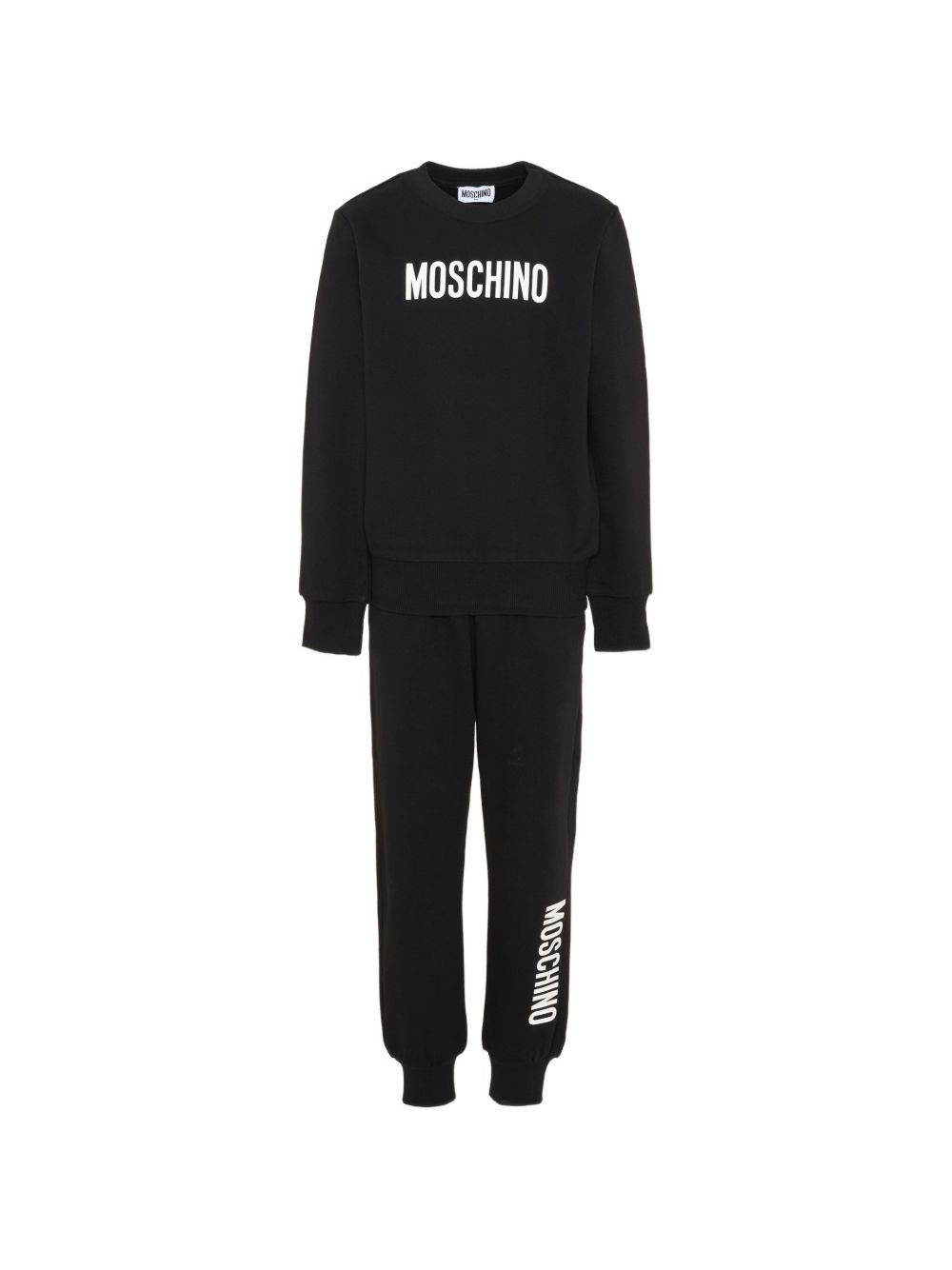 Completo sportivo nero per bambino HUK04SLCA93 60100 Moschino Kids 
