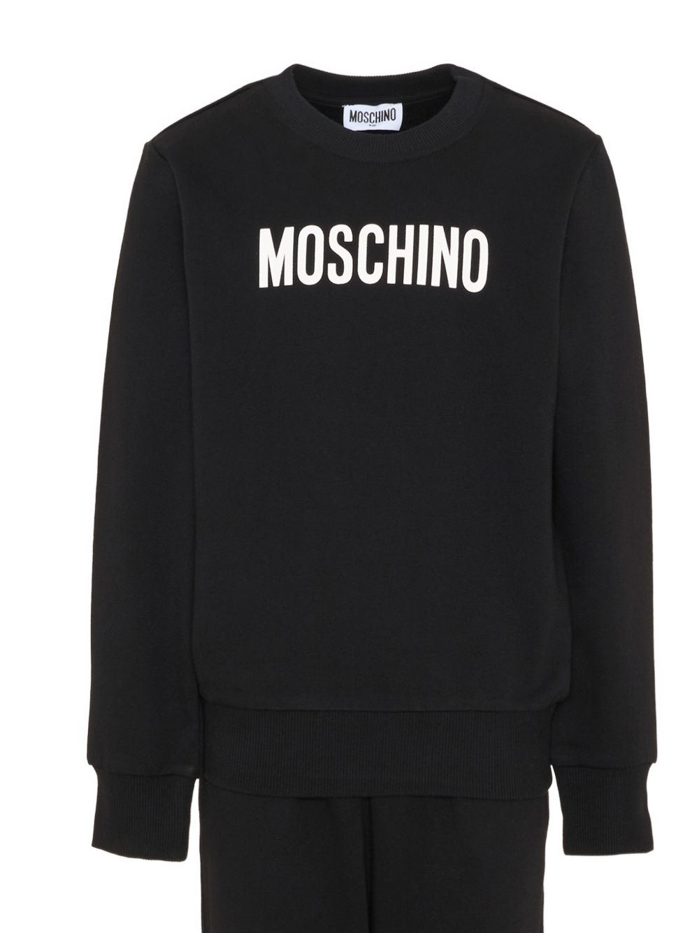 Completo sportivo nero per bambino HUK04SLCA93 60100 Moschino Kids 