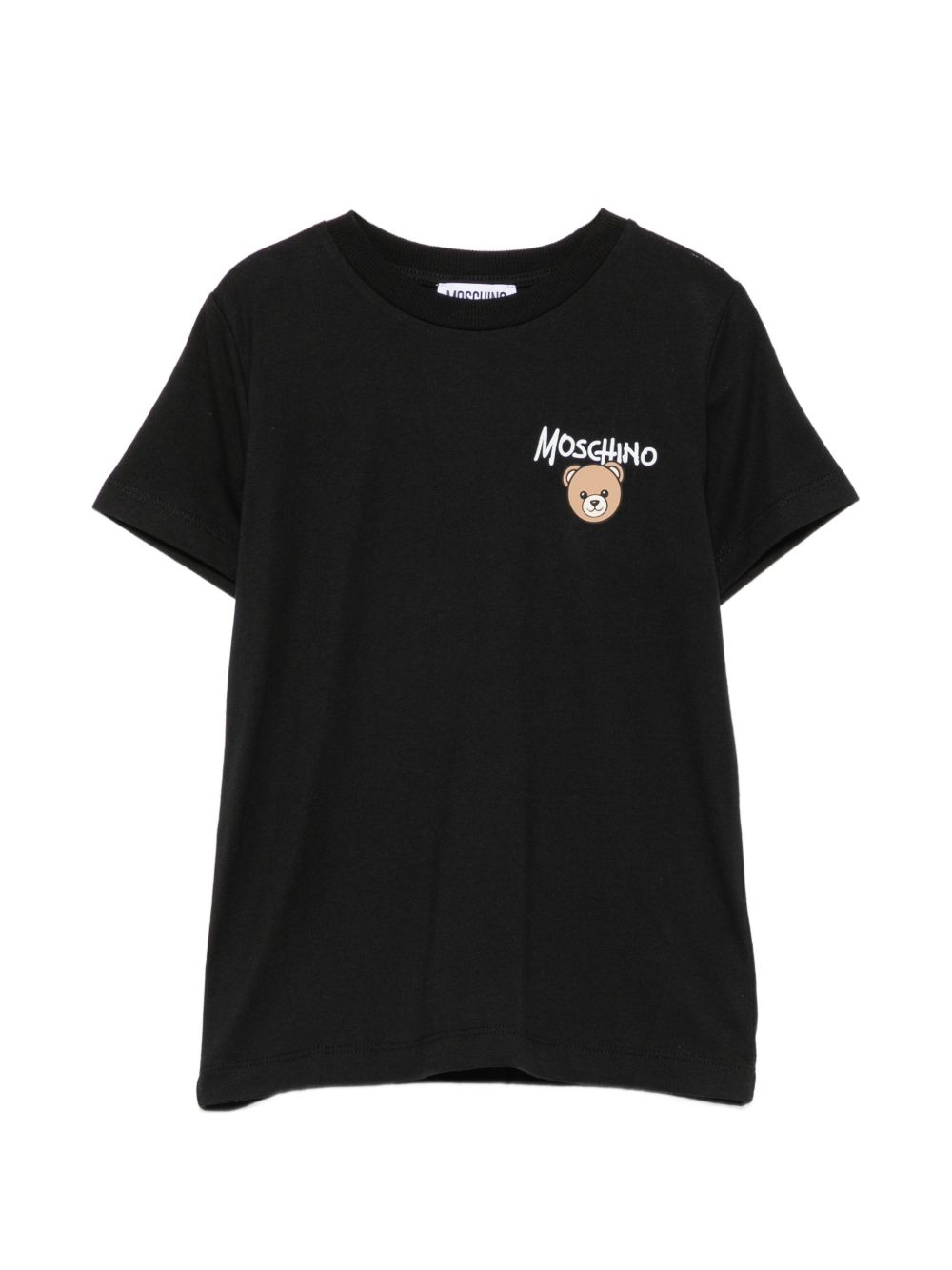 T-shirt nero per bambino HUM05VLAA34 60100 Moschino Kids 
