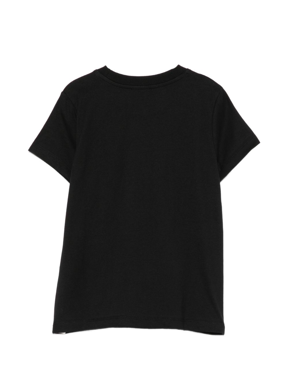 T-shirt nero per bambina HUM05YLAA59 60100 Moschino Kids 