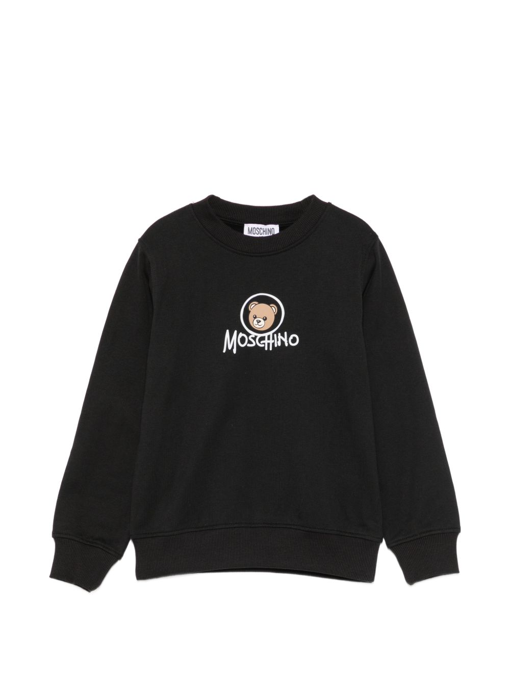 Felpa nera per bambino HXF08VLCA83 60100 Moschino Kids 
