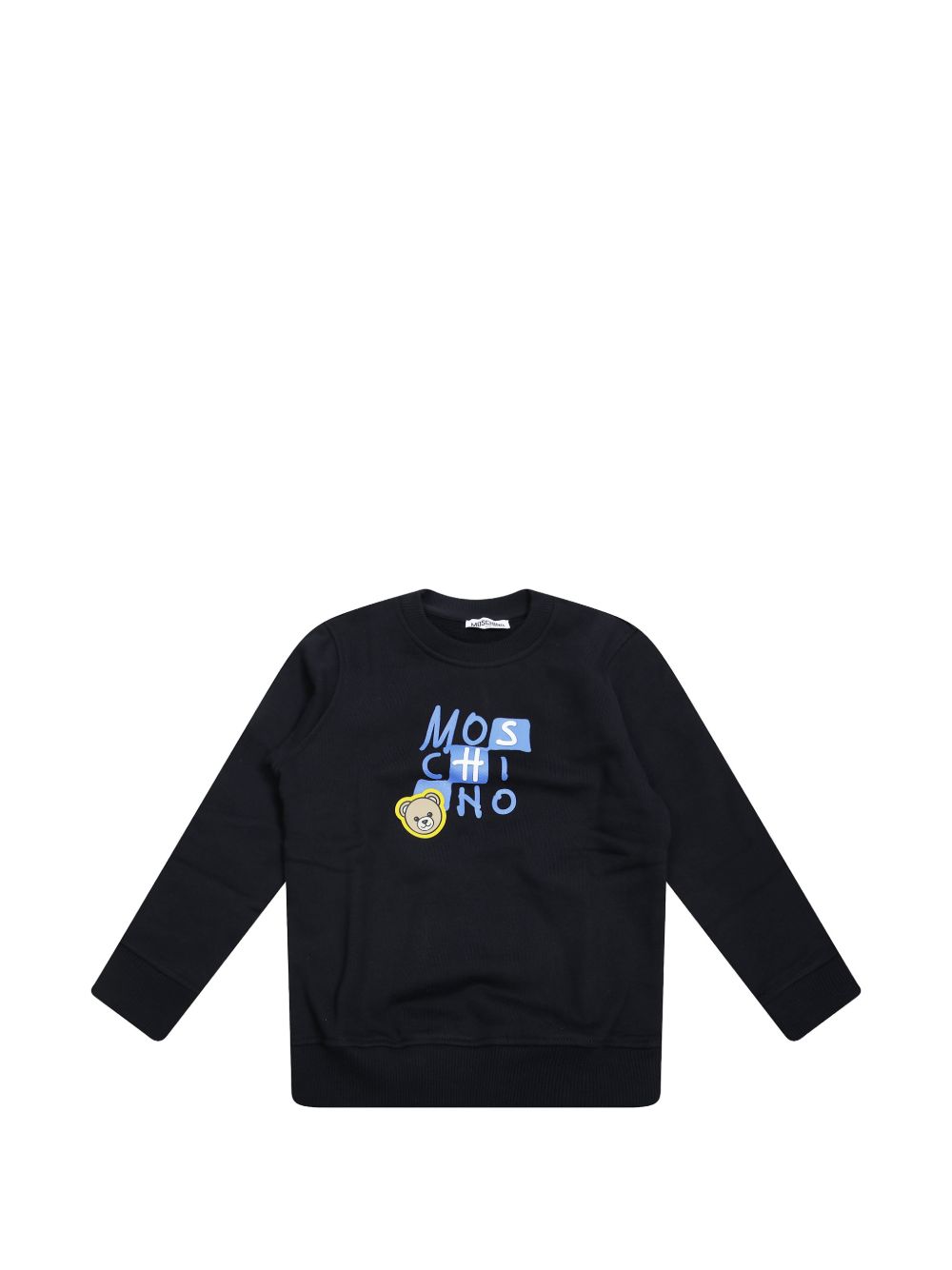 Felpa nera per bambino HZF08VLCA77 60100 Moschino Kids 