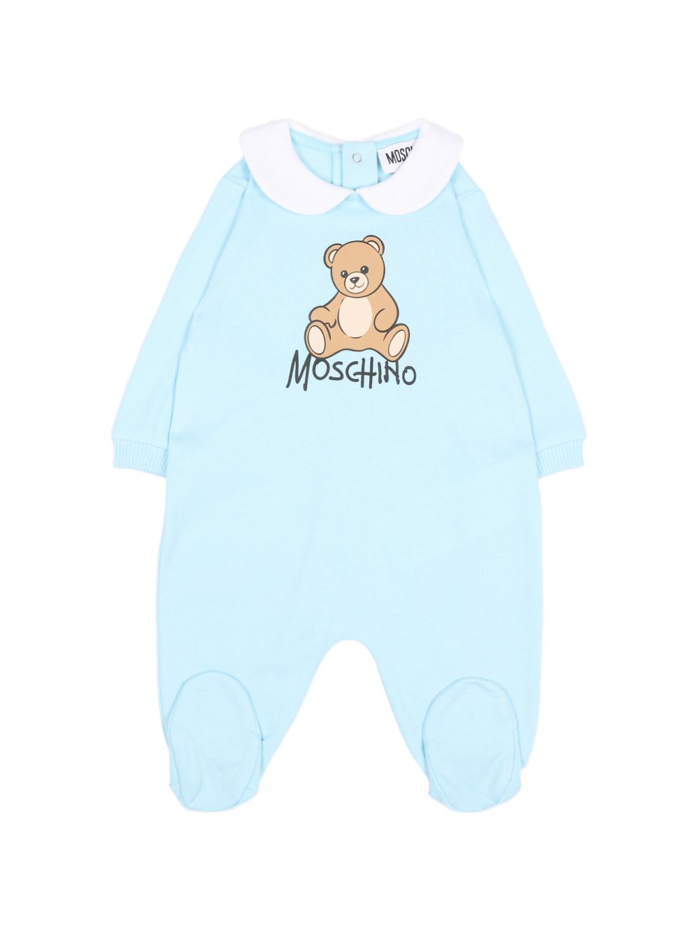 Tutina azzurra per neonato M5Y037LCA40 40304 Moschino Kids 