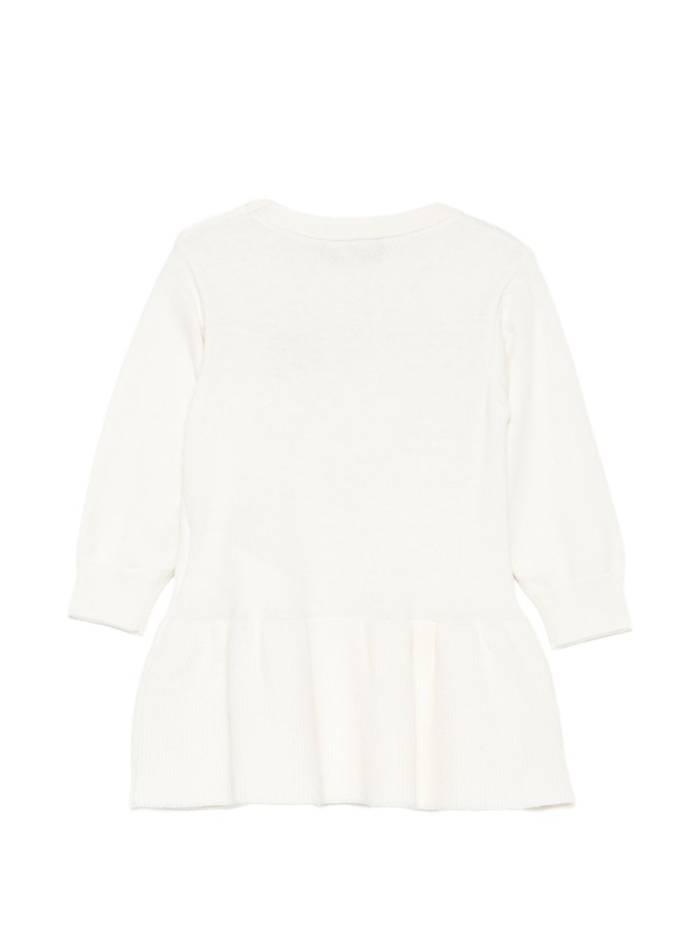 Abito bianco per neonata MAV0CTLHE66 10063 Moschino Kids 