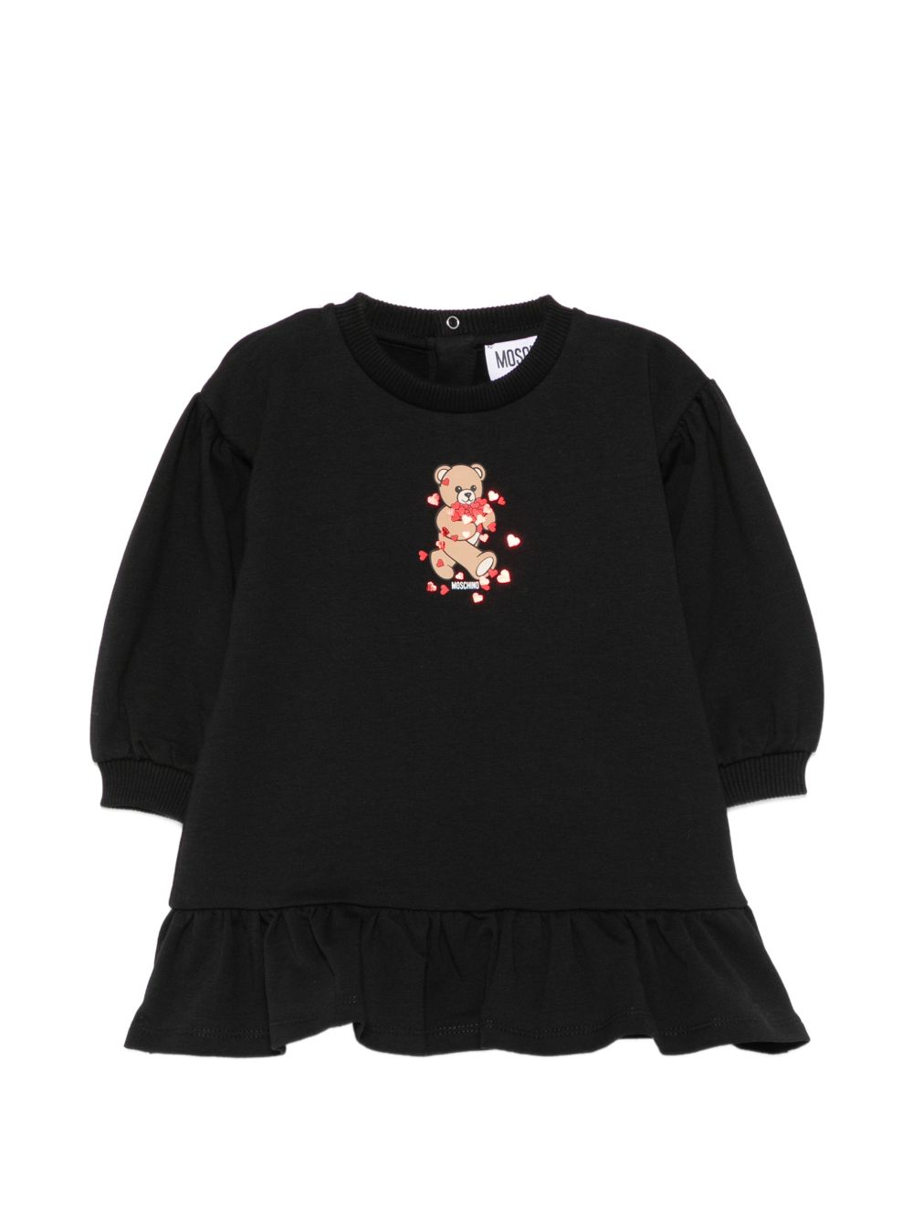 Abito nero per neonata MAV0CWLDA63 60100 Moschino Kids 