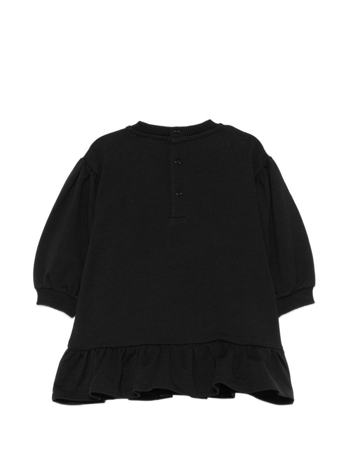 Abito nero per neonata MAV0CWLDA63 60100 Moschino Kids 