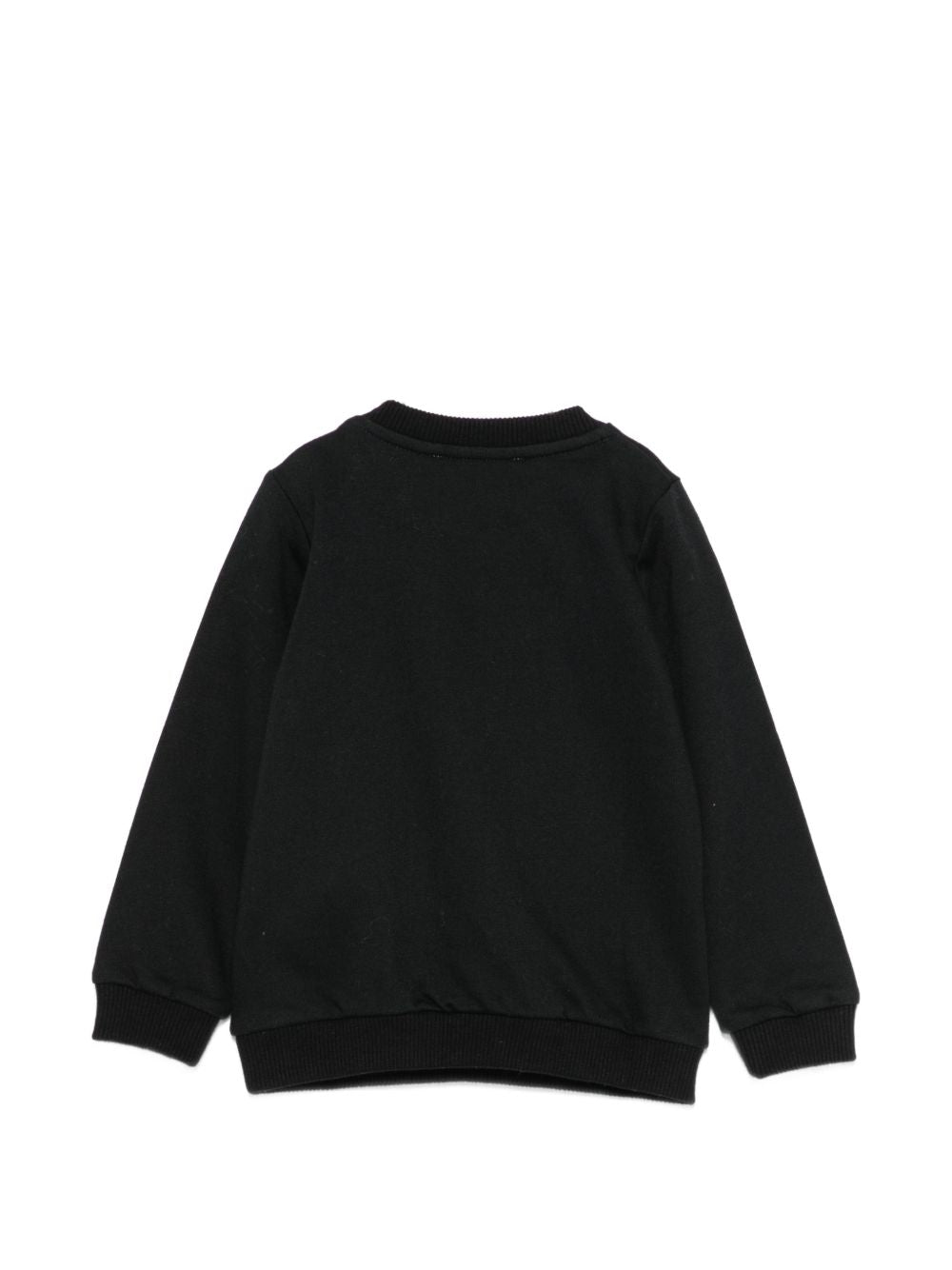 Felpa nera per neonato MHF02KLCA40 60100 Moschino Kids 