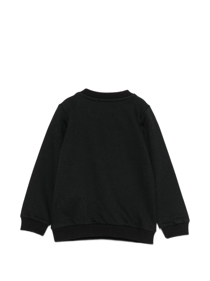 Felpa nera per neonato MHF02KLCA40 60100 Moschino Kids 