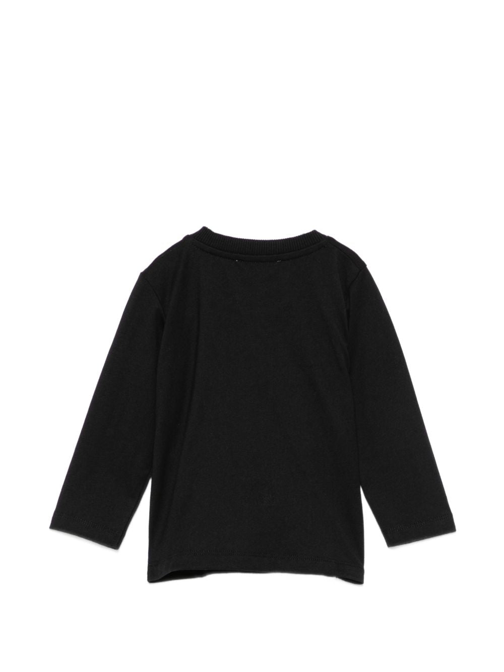 T-shirt nero per bambino MOO014LAA20 60100 Moschino Kids 