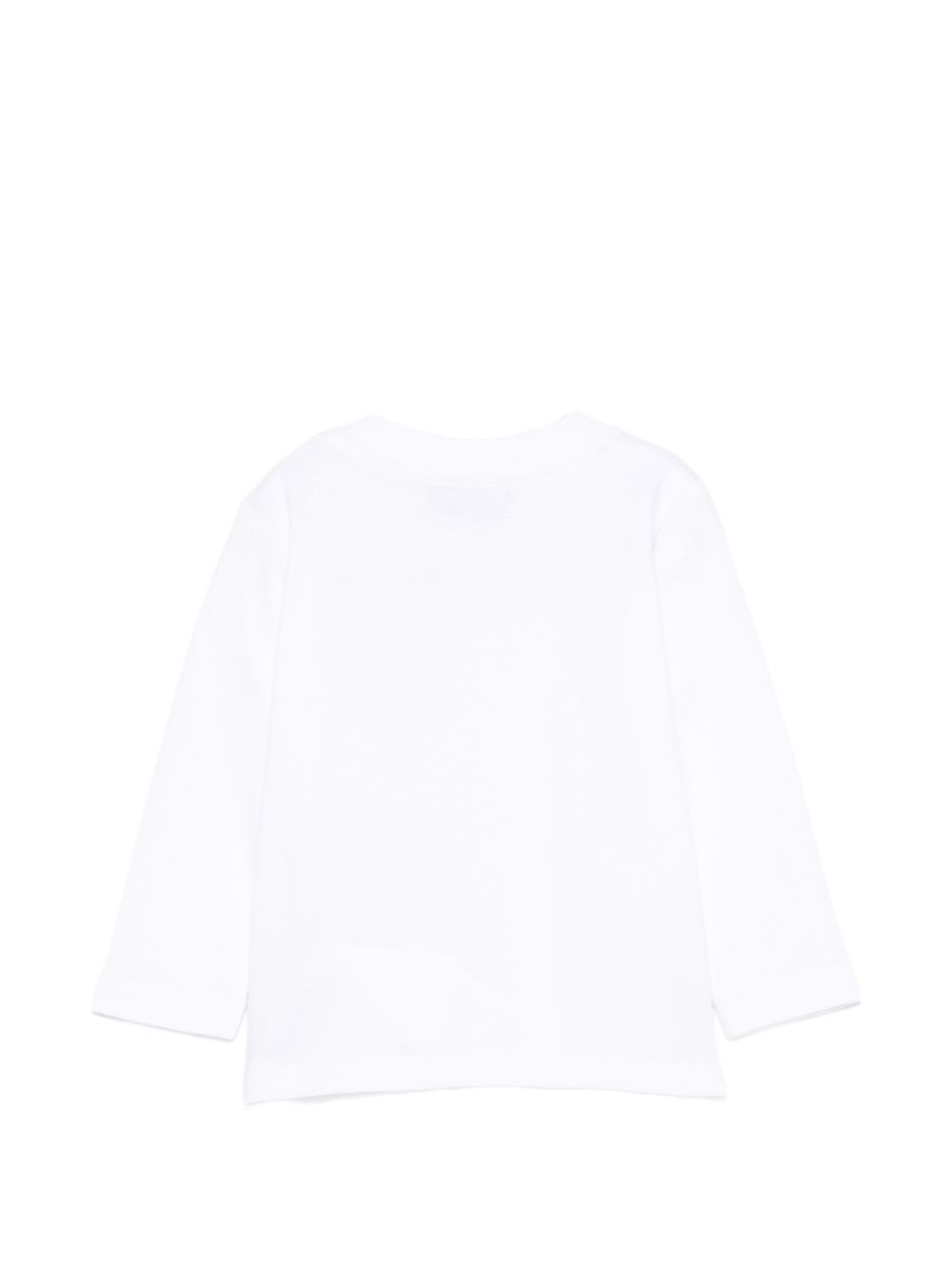 T-shirt bianca per neonato MRO014LAA34 10101 Moschino Kids 