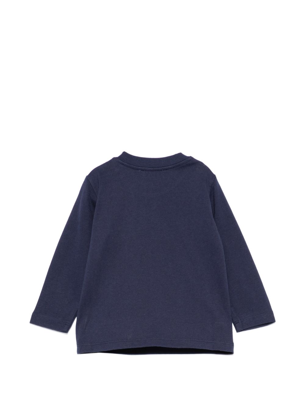 T-shirt blu navy per neonato MRO014LAA34 40016 Moschino Kids 