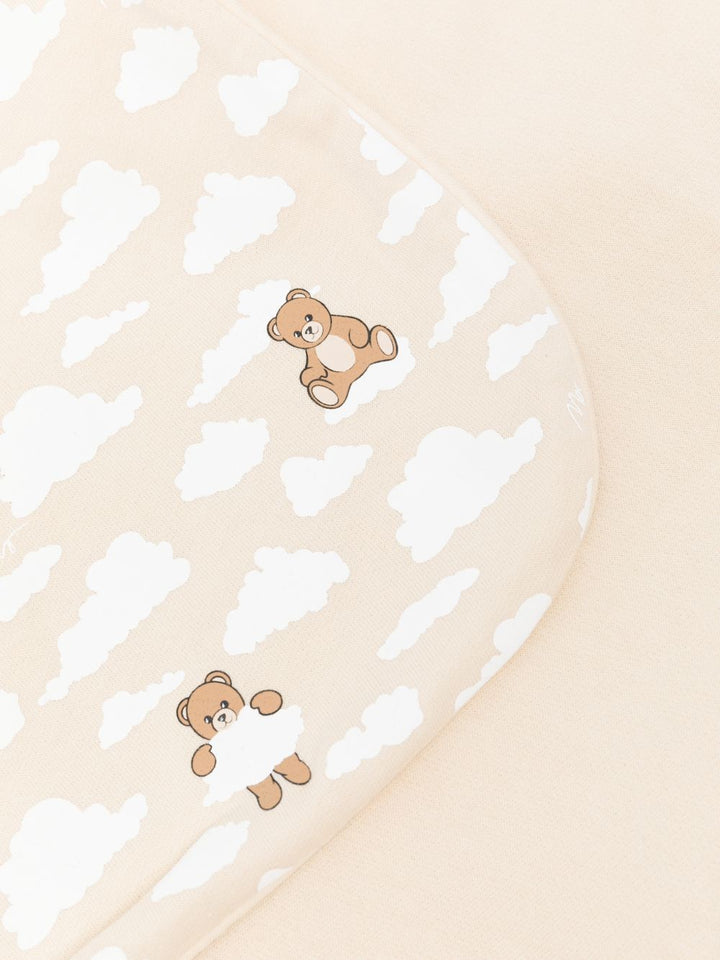 Coperta beige per neoanto MSB00FLCA40 82640 Moschino Kids 