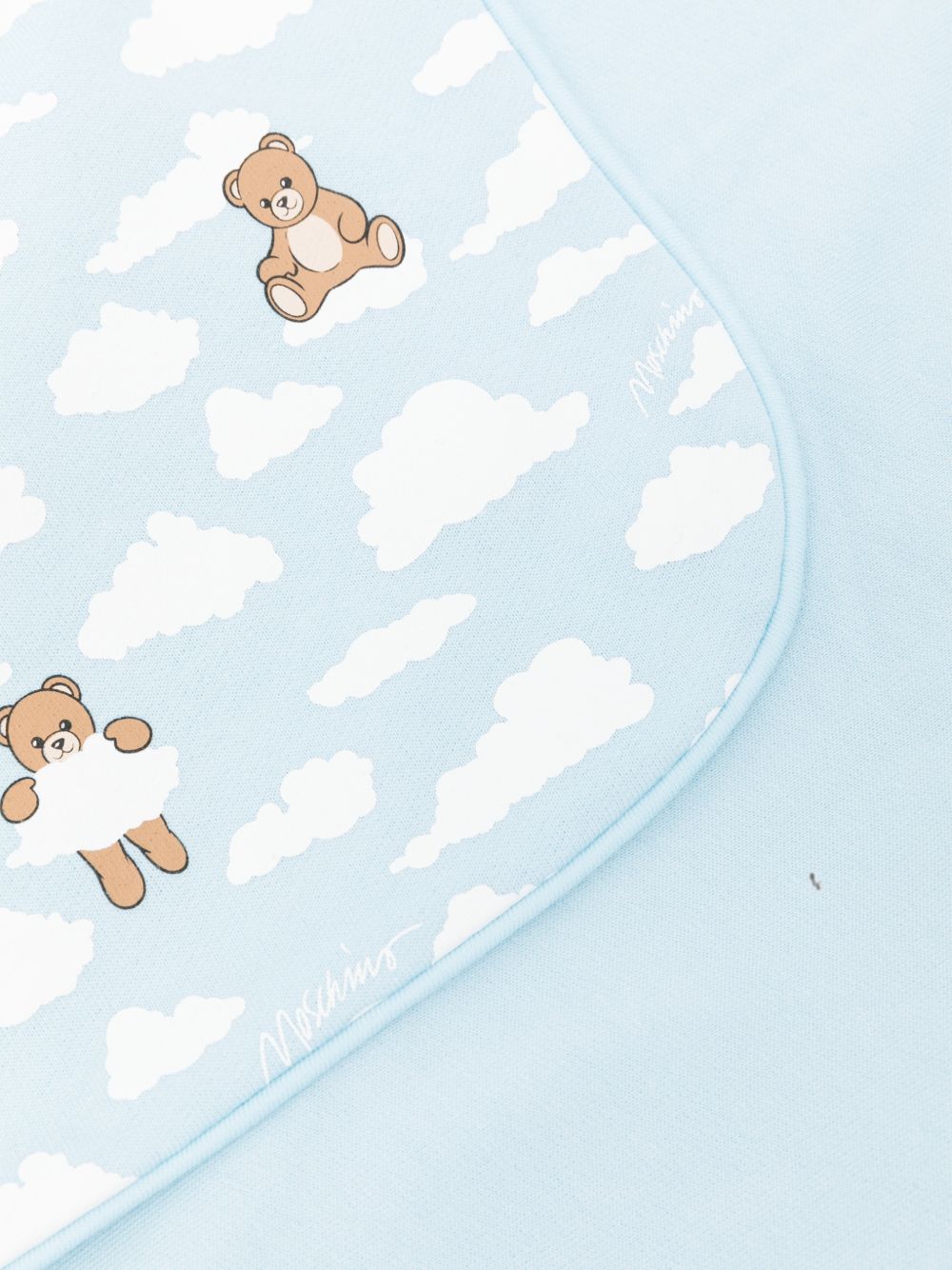 Coperta celeste per neonato MSB00FLCA40 83679 Moschino Kids 
