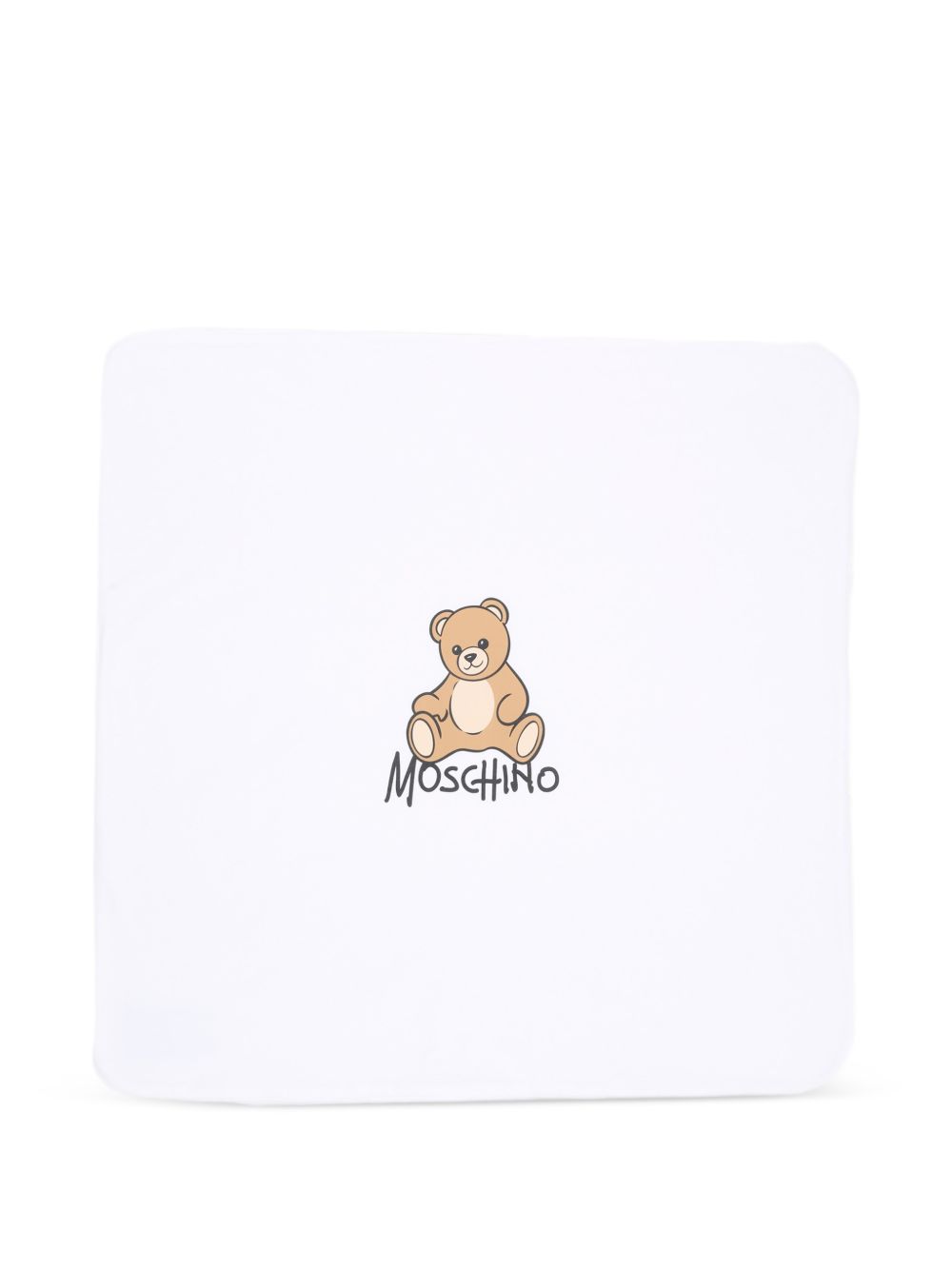 Coperta bianca per neonato MTB00FLCA40 10101 Moschino Kids 