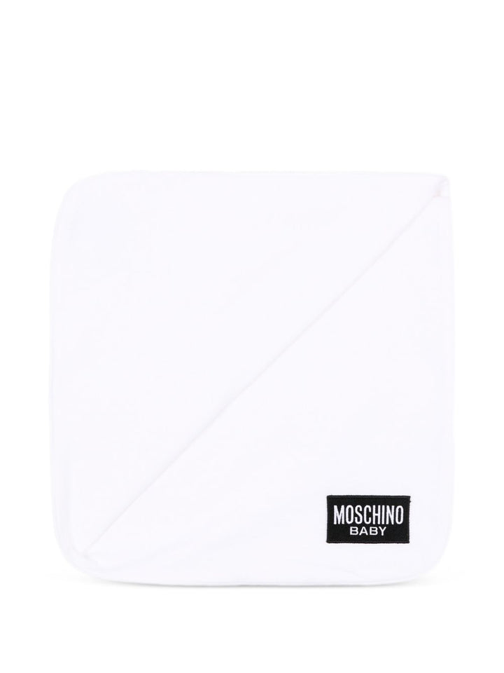 Coperta bianca per neonato MTB00FLCA40 10101 Moschino Kids 
