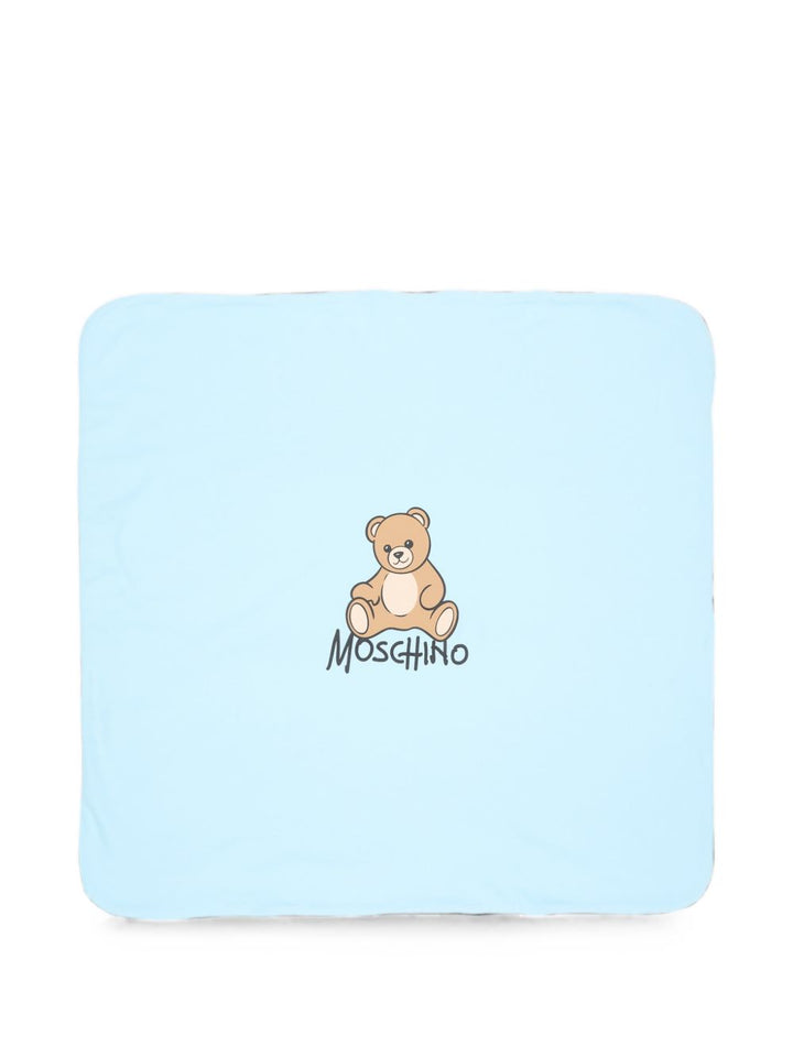 Coperta celeste per neonato MTB00FLCA40 40304 Moschino Kids 