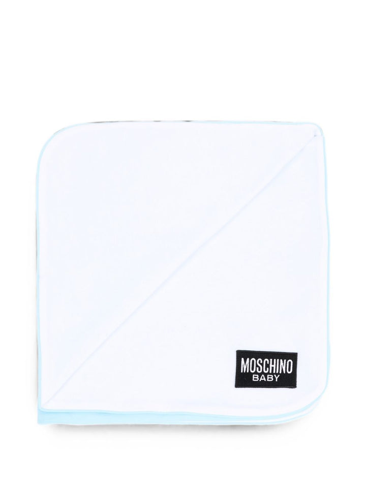 Coperta celeste per neonato MTB00FLCA40 40304 Moschino Kids 