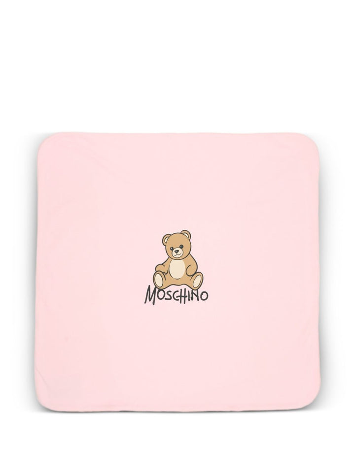 Coperta rosa chiaro per neonato MTB00FLCA40 50209 Moschino Kids 