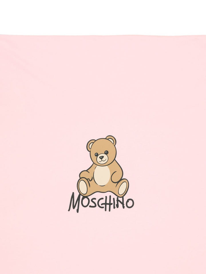 Coperta rosa chiaro per neonato MTB00FLCA40 50209 Moschino Kids 