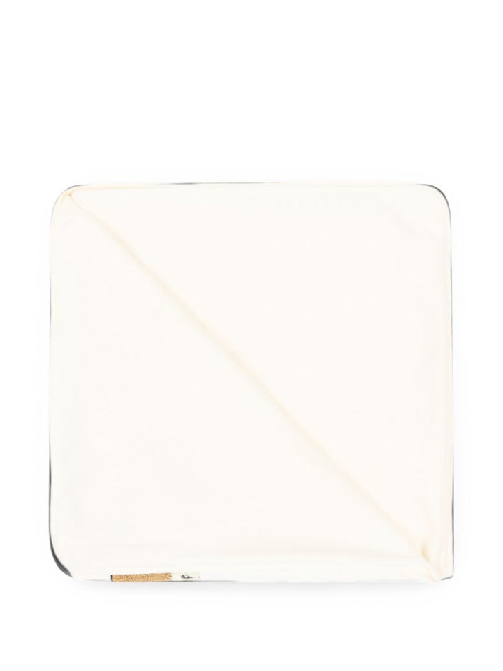 Coperta bianco crema per neonato MUB00NLCA93 10063 Moschino Kids 