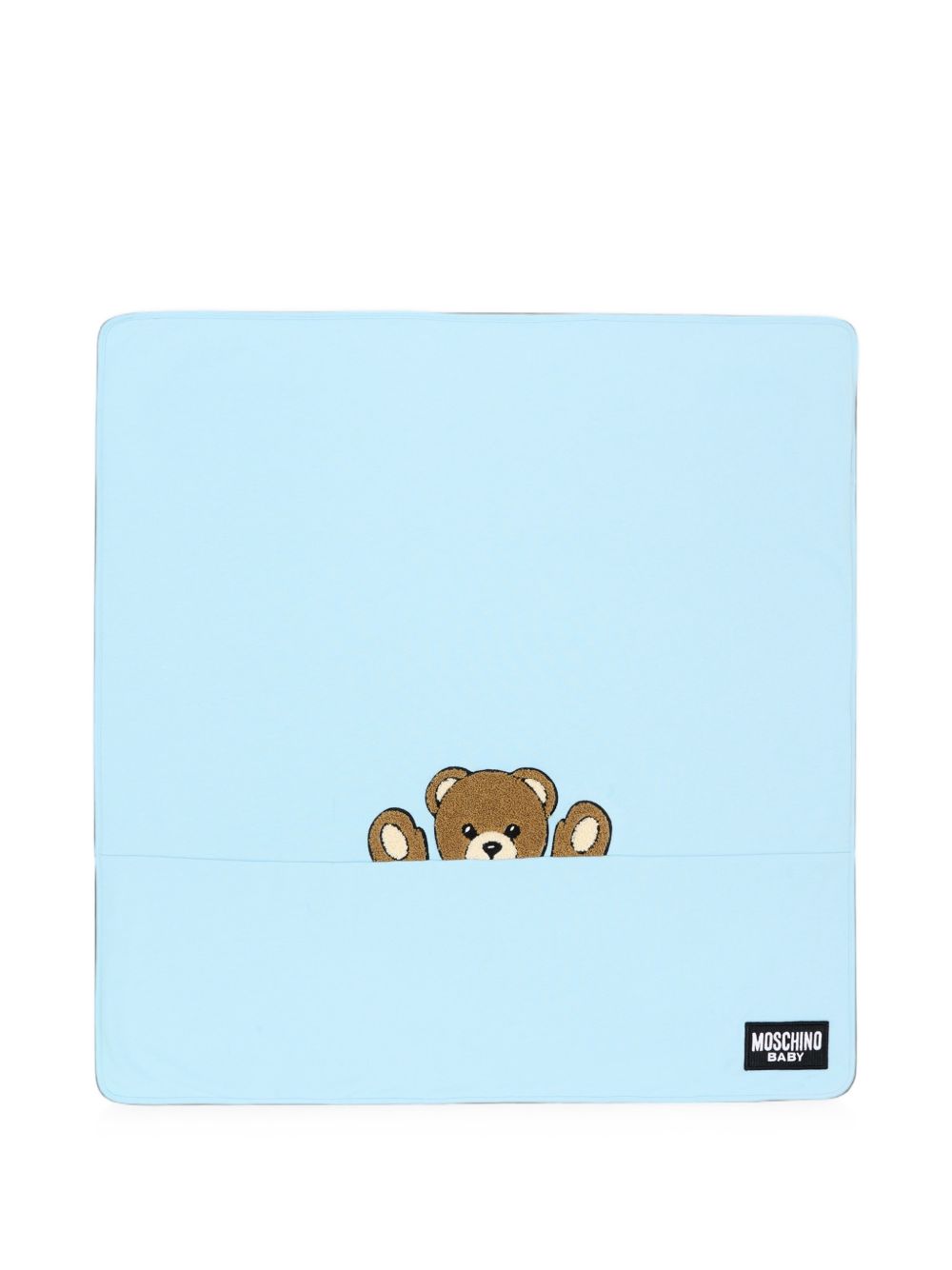 Coperta azzurra per neonata MUB00NLCA93 40304 Moschino Kids 