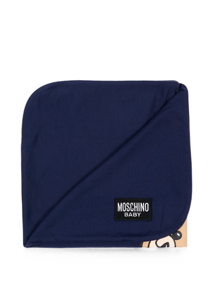 Coperta blu navy per neonato MUB00OLCA40 40016 Moschino Kids 