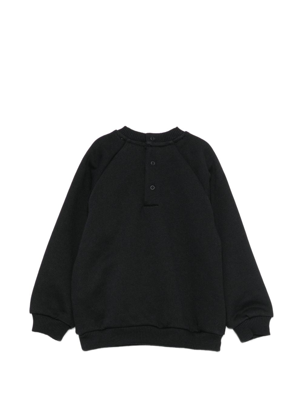 Felpa nera per neonato MUF06ELCA77 60100 Moschino Kids 