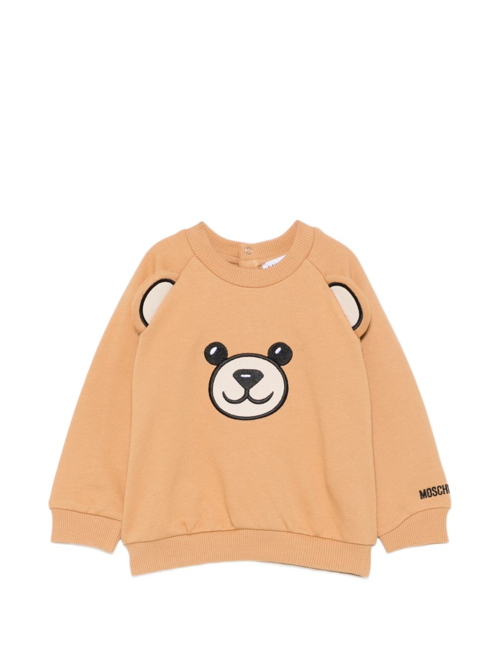 Felpa marrone per neonato MUF06GLCA93 20351 Moschino Kids 