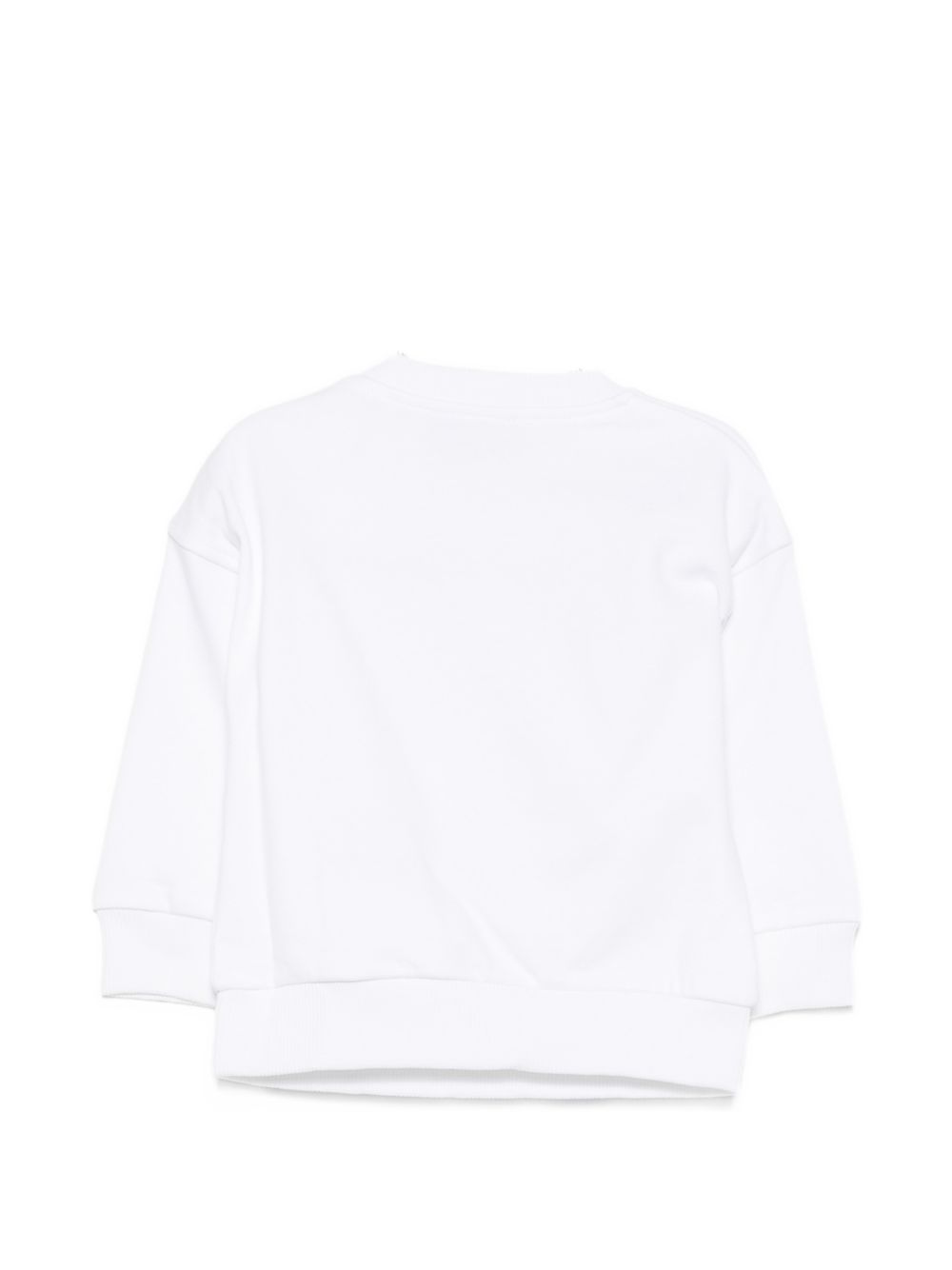 Felpa bianca per neonato MUF06HLCA83 10101 Moschino Kids 