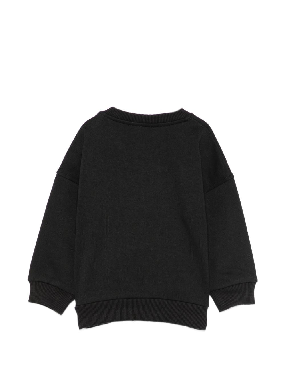 Felpa nera per neonato MUF06HLCA83 60100 Moschino Kids 