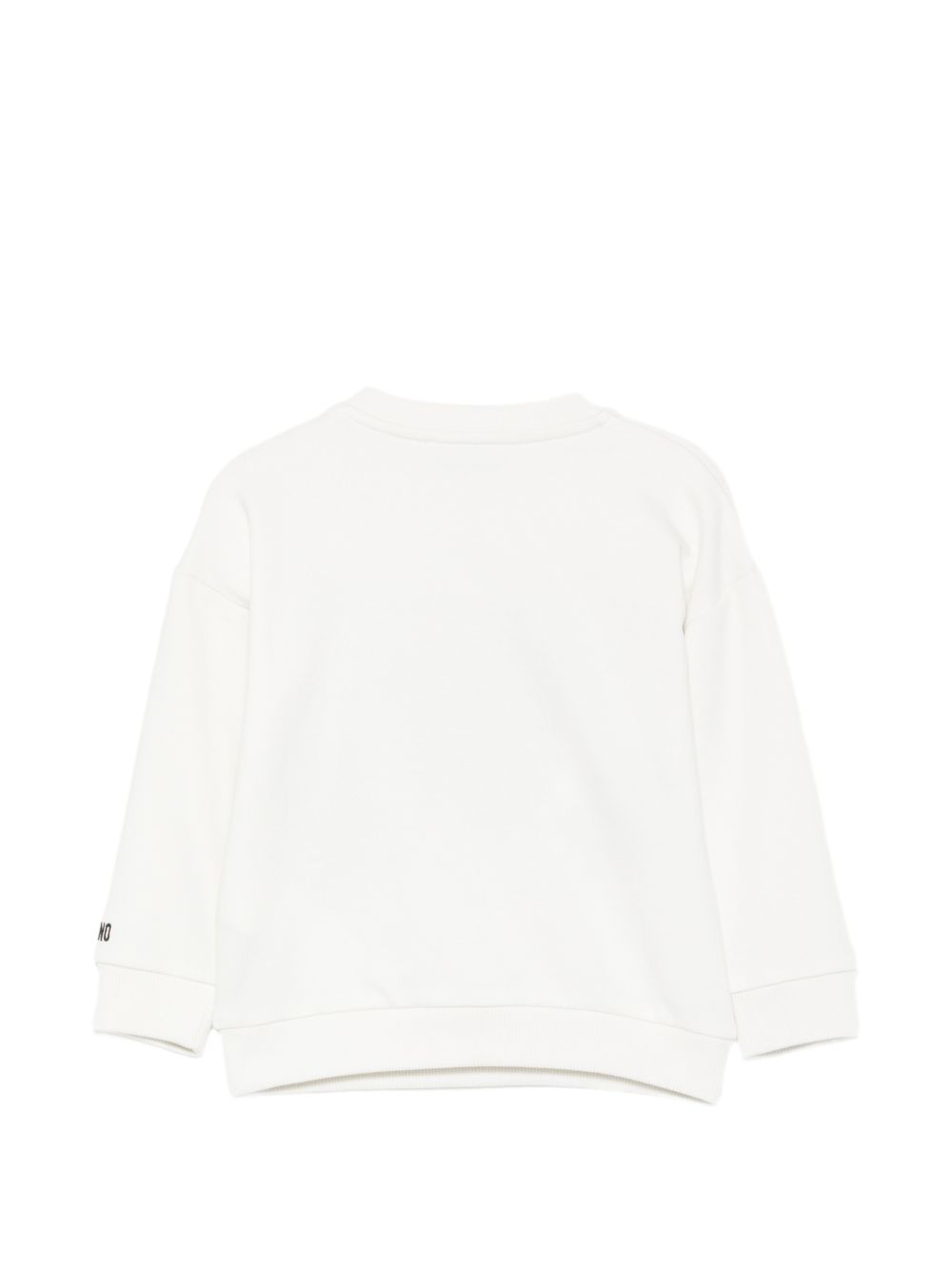 Felpa bianca per neonato MUF06KLCA93 10063 Moschino Kids 