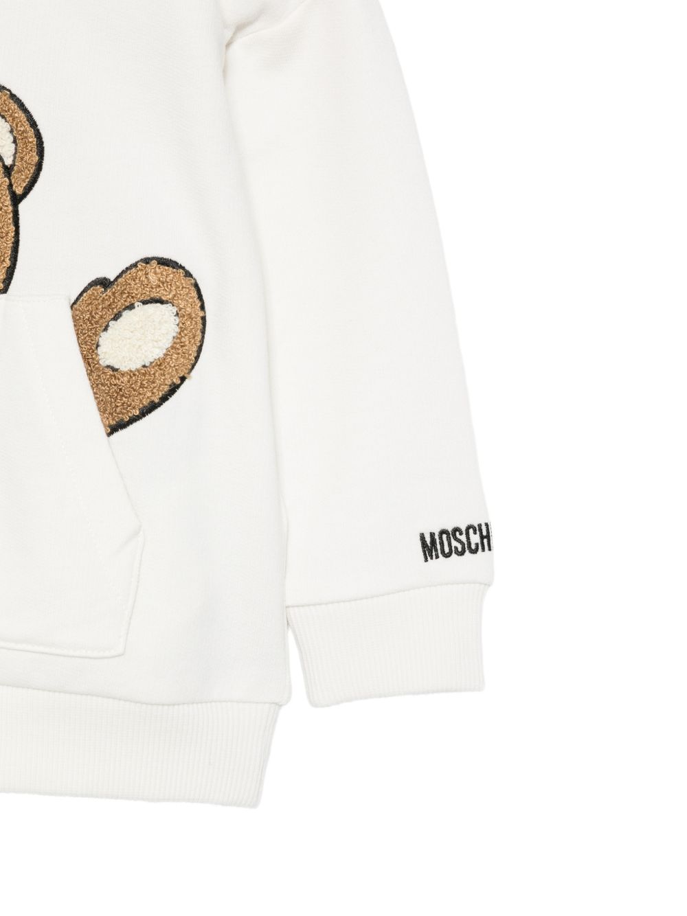 Felpa bianca per neonato MUF06KLCA93 10063 Moschino Kids 
