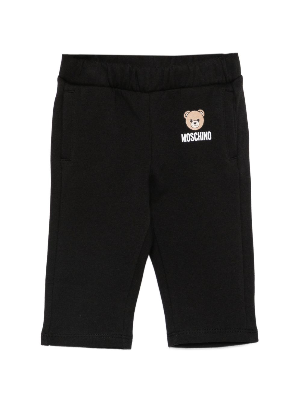 Pantalone nero per neonato MUP05XLCA92 60100 Moschino Kids 