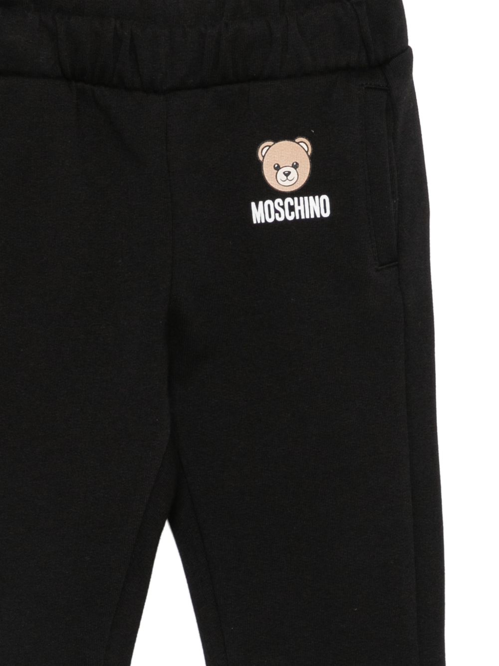 Pantalone nero per neonato MUP05XLCA92 60100 Moschino Kids 