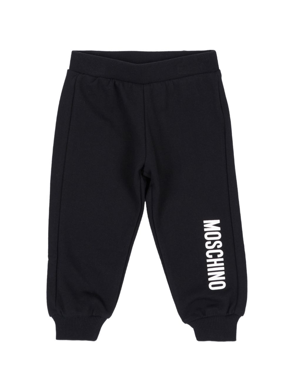Pantalone nero per neonato MUP064LCA93 60100 Moschino Kids 