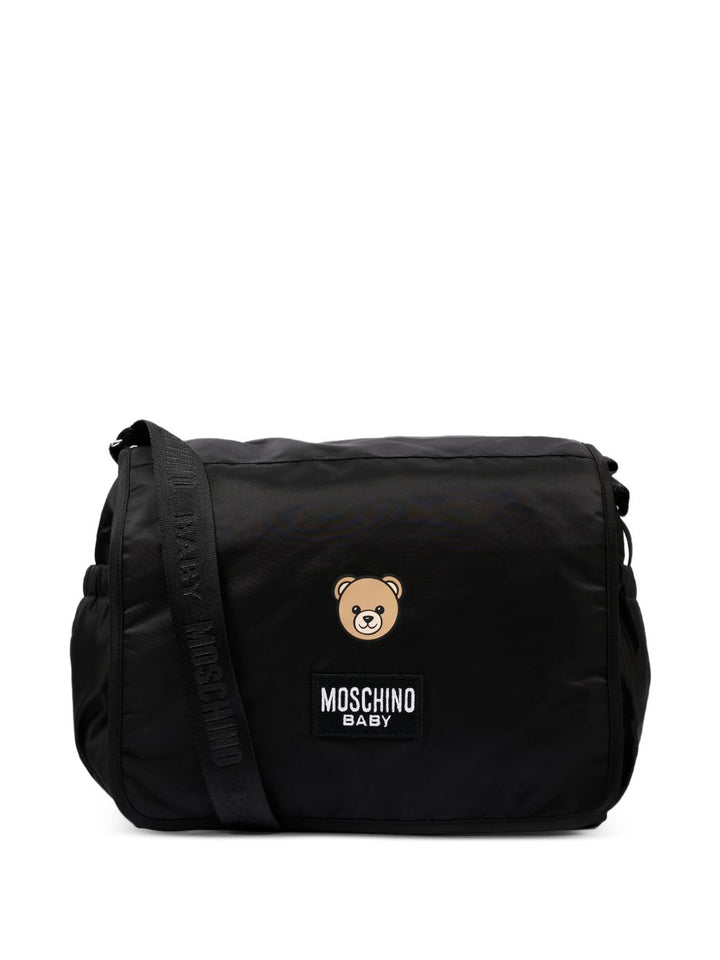 Borsa mamma nera MUX05YL3AC5 60100 Moschino Kids 