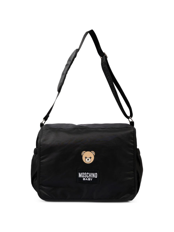 Borsa mamma nera MUX05YL3AC5 60100 Moschino Kids 