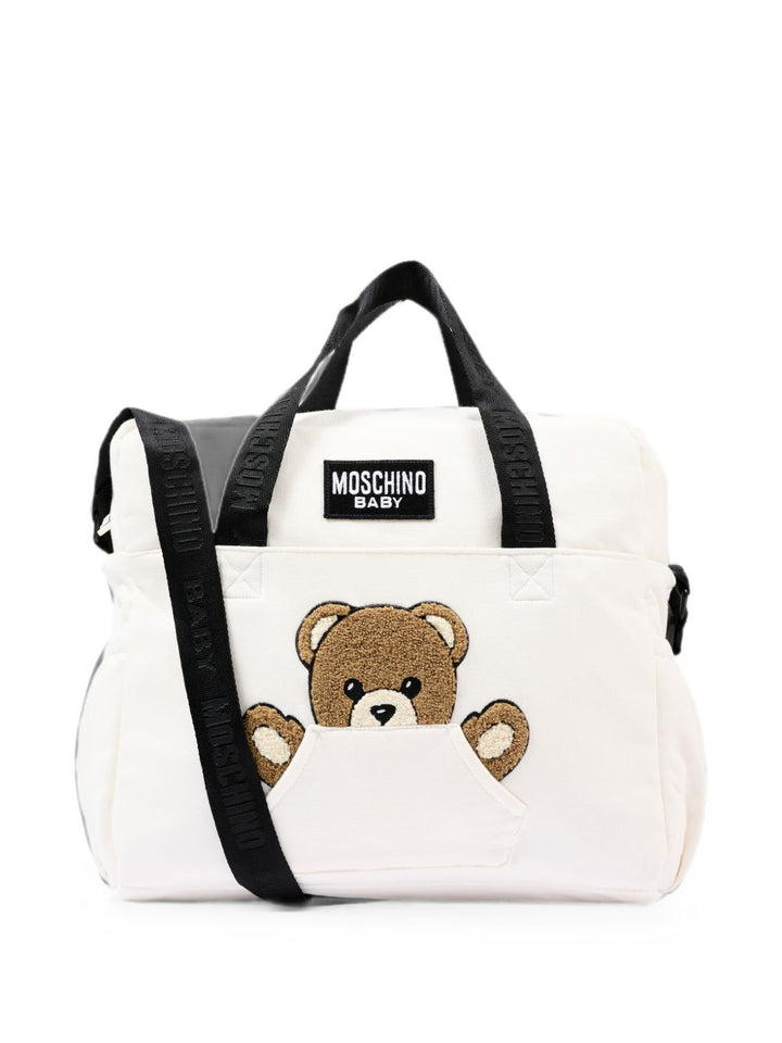 Borsa mamma bianca MUX062LCA93 10063 Moschino Kids 