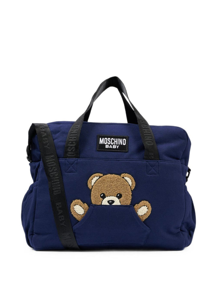 Borsa mamma blu navy MUX062LCA93 40016 Moschino Kids 
