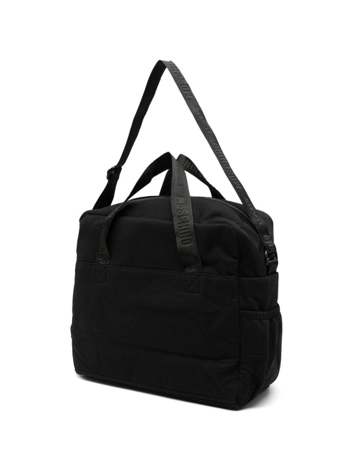 Borsa mamma nera MUX062LCA93 60100 Moschino Kids 