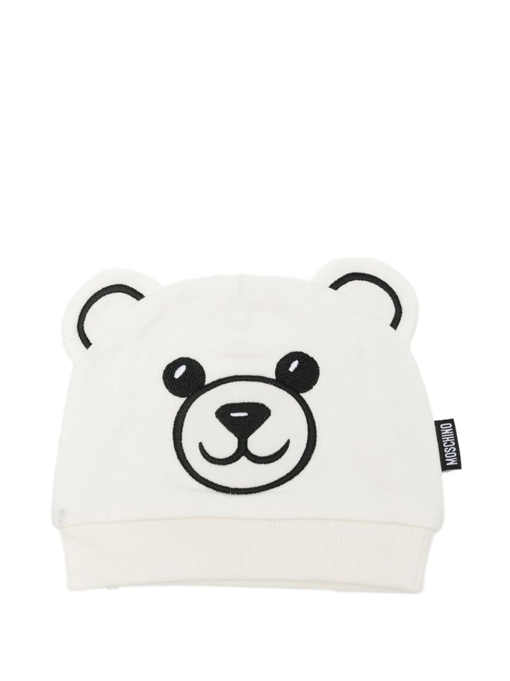 Cappello bianco per neoanto MUX063LCA93 10063 Moschino Kids 