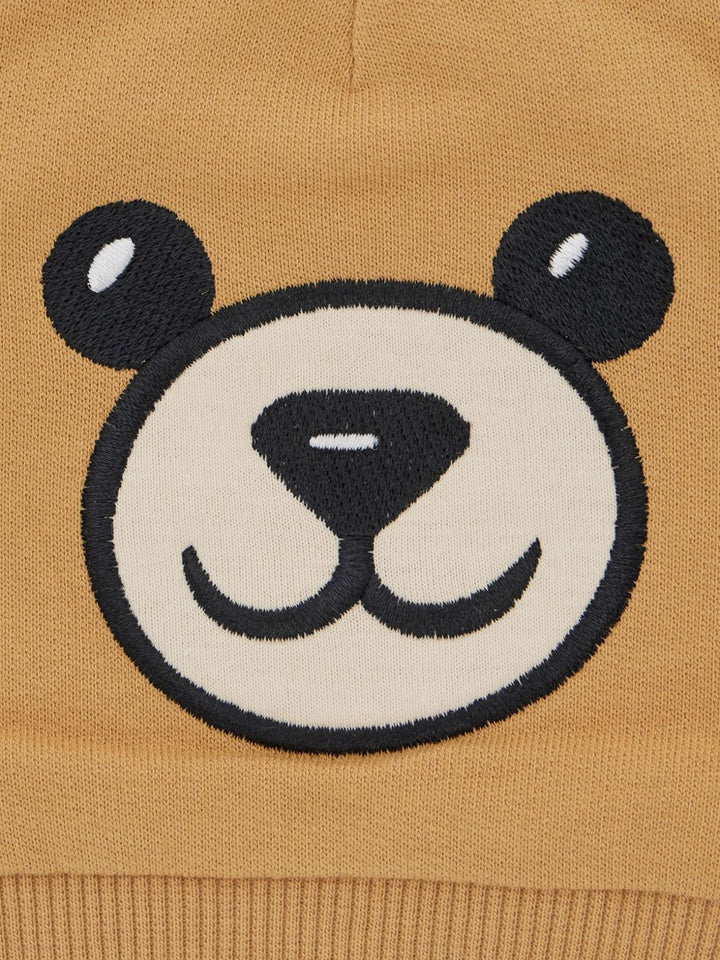 Cappello marrone chiaro per neonato MUX063LCA93 20351 Moschino Kids 